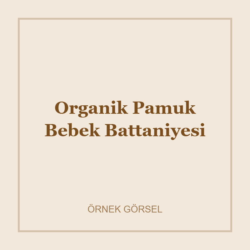 Örnek – Organik Pamuk Bebek Battaniyesi
